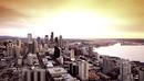 sunset in the city, Seattle 12/4